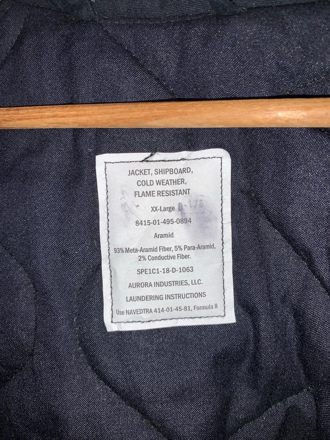 미해군 shipboard 쉽보드 덱자켓 2XL  상품이미지3