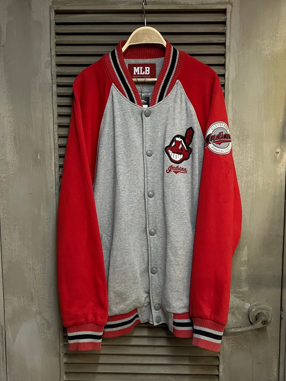 MLB 클리브랜드 인디언스 헤비웨잇 스웻 바시티 레드 #csz1424 상품이미지1