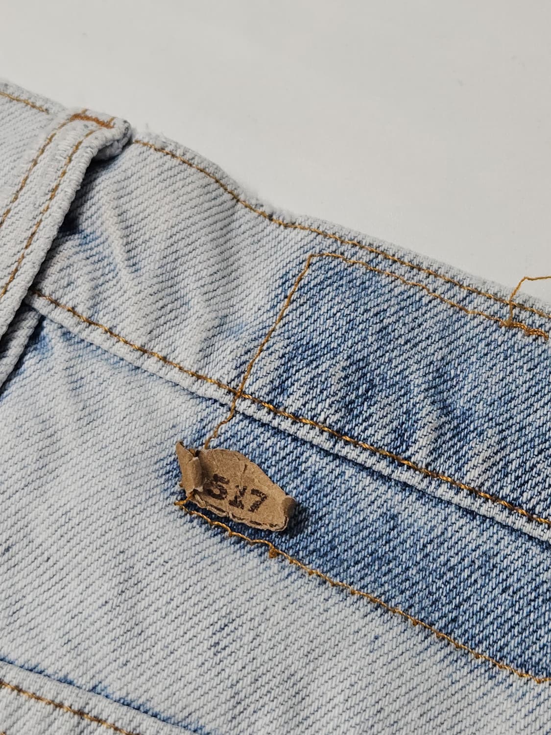 1990s 리바이스 517 오렌지탭 연청 35x32 상품이미지6