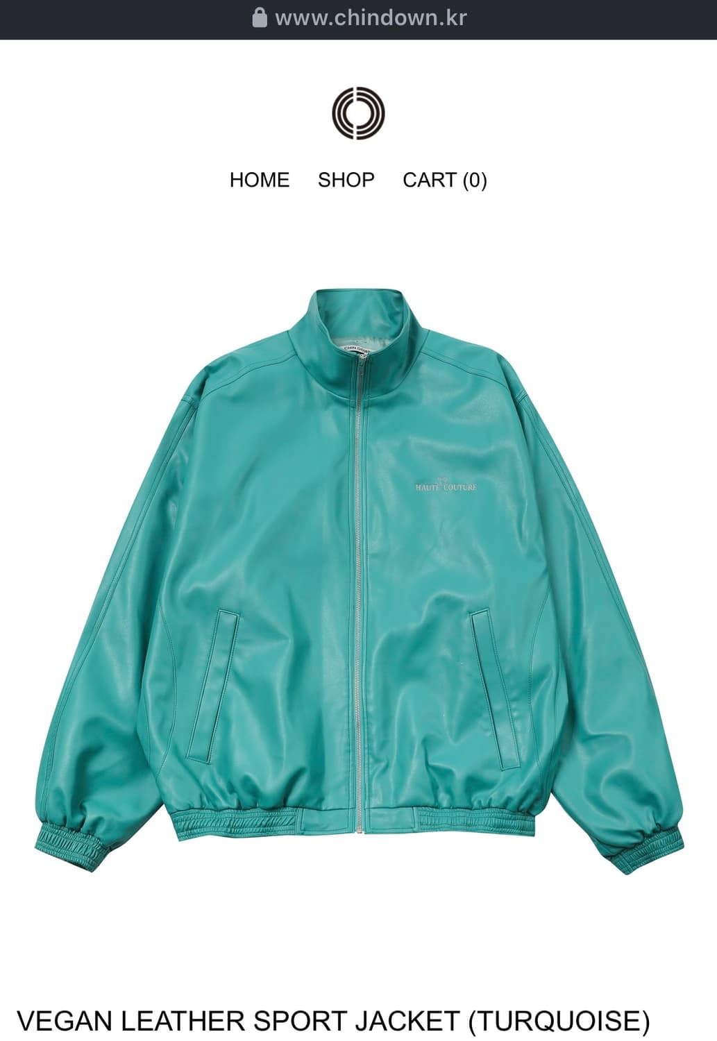 친다운 비건 레더 스포츠 자켓 PUTYOURCHINDOWN 상품이미지2