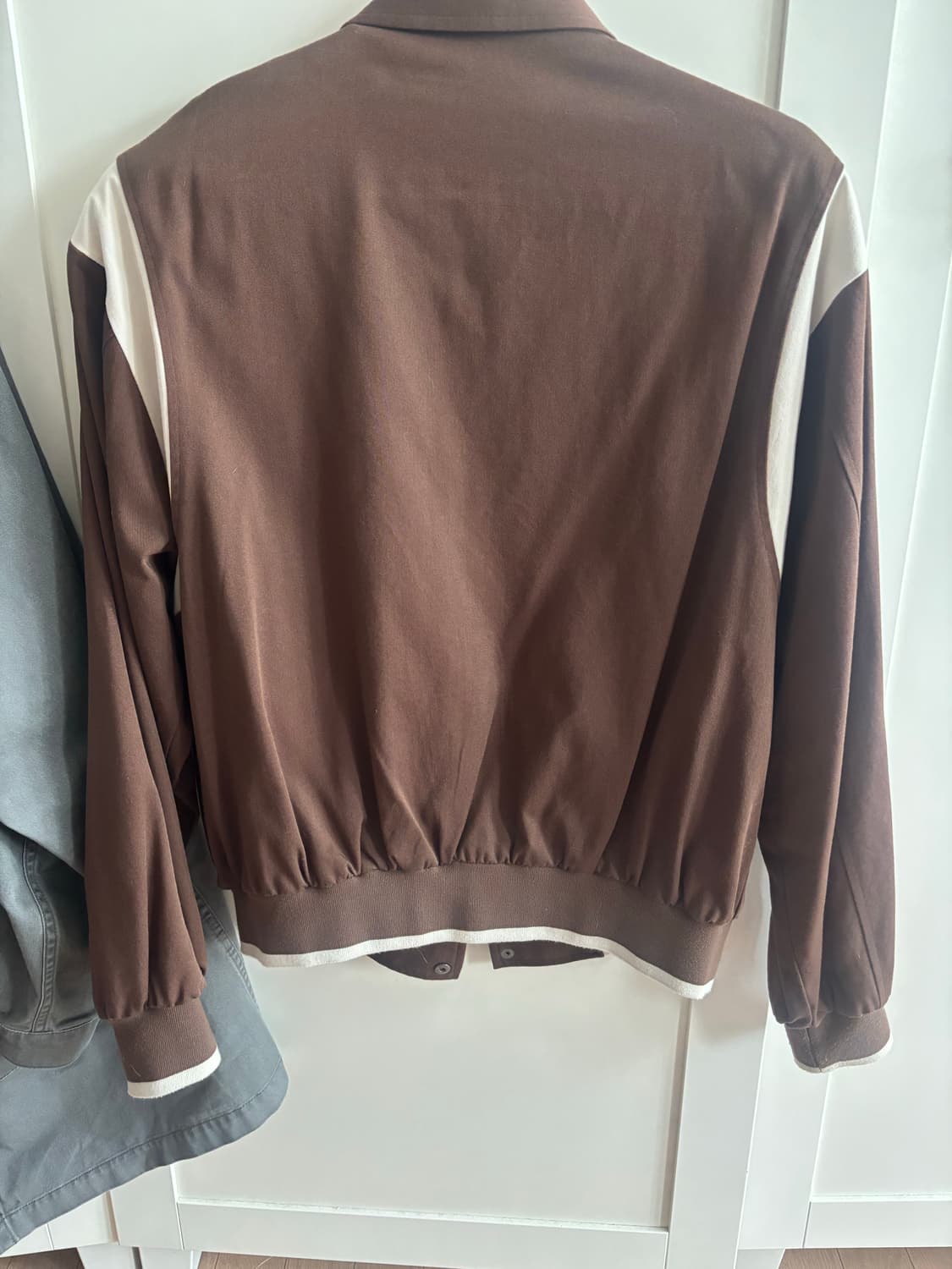 로드존그레이 바시티 cotton varsity jacket brown 상품이미지4