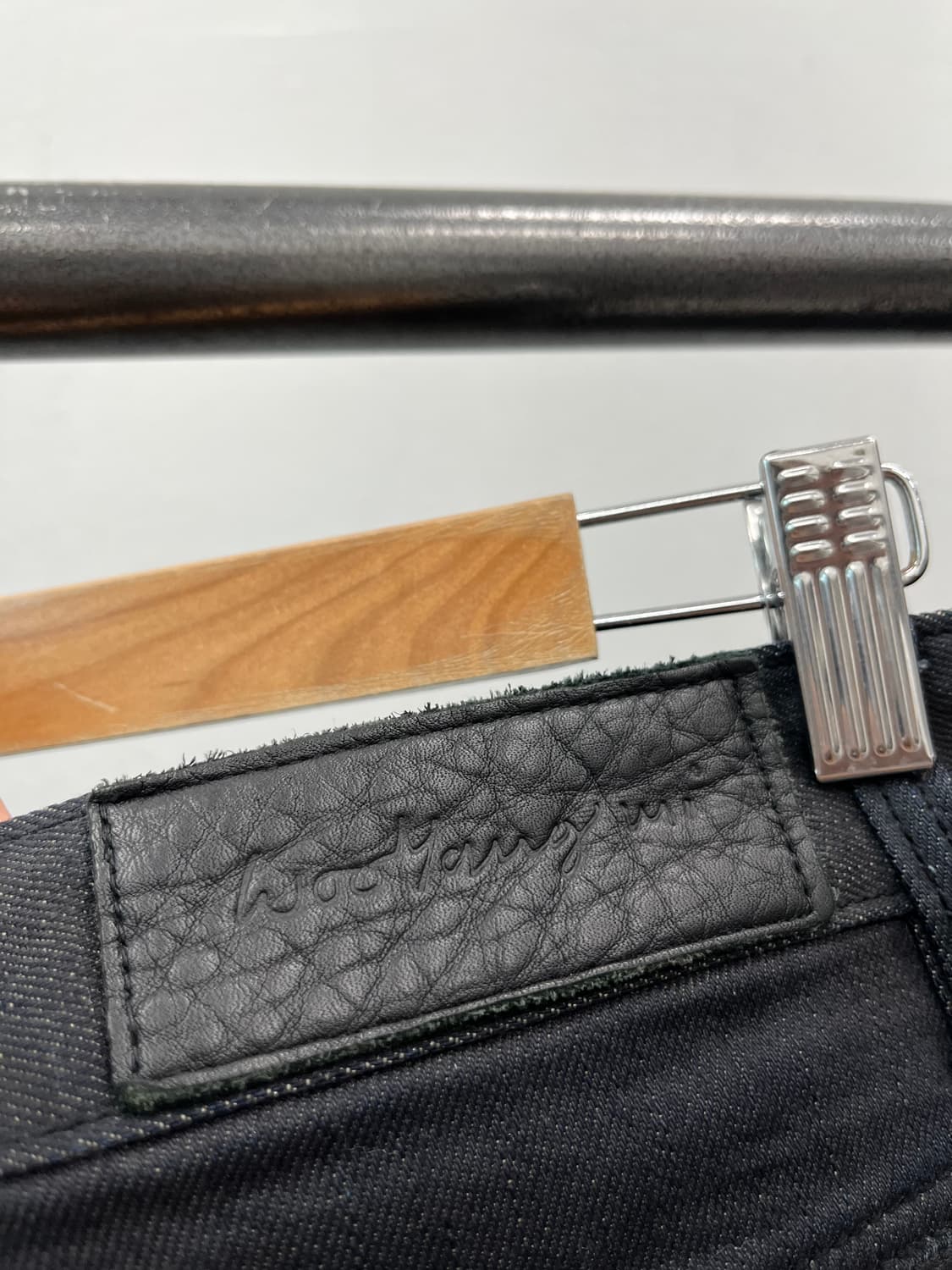 33-34) 우영미 레더배색 코팅진  상품이미지6