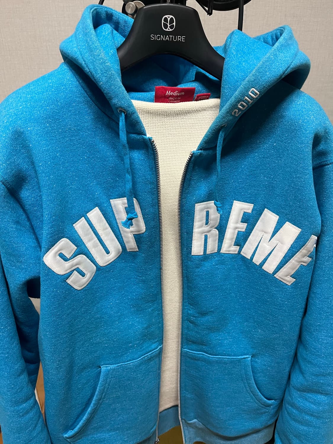 슈프림 써멀 후드집업 10fw M 상품이미지1