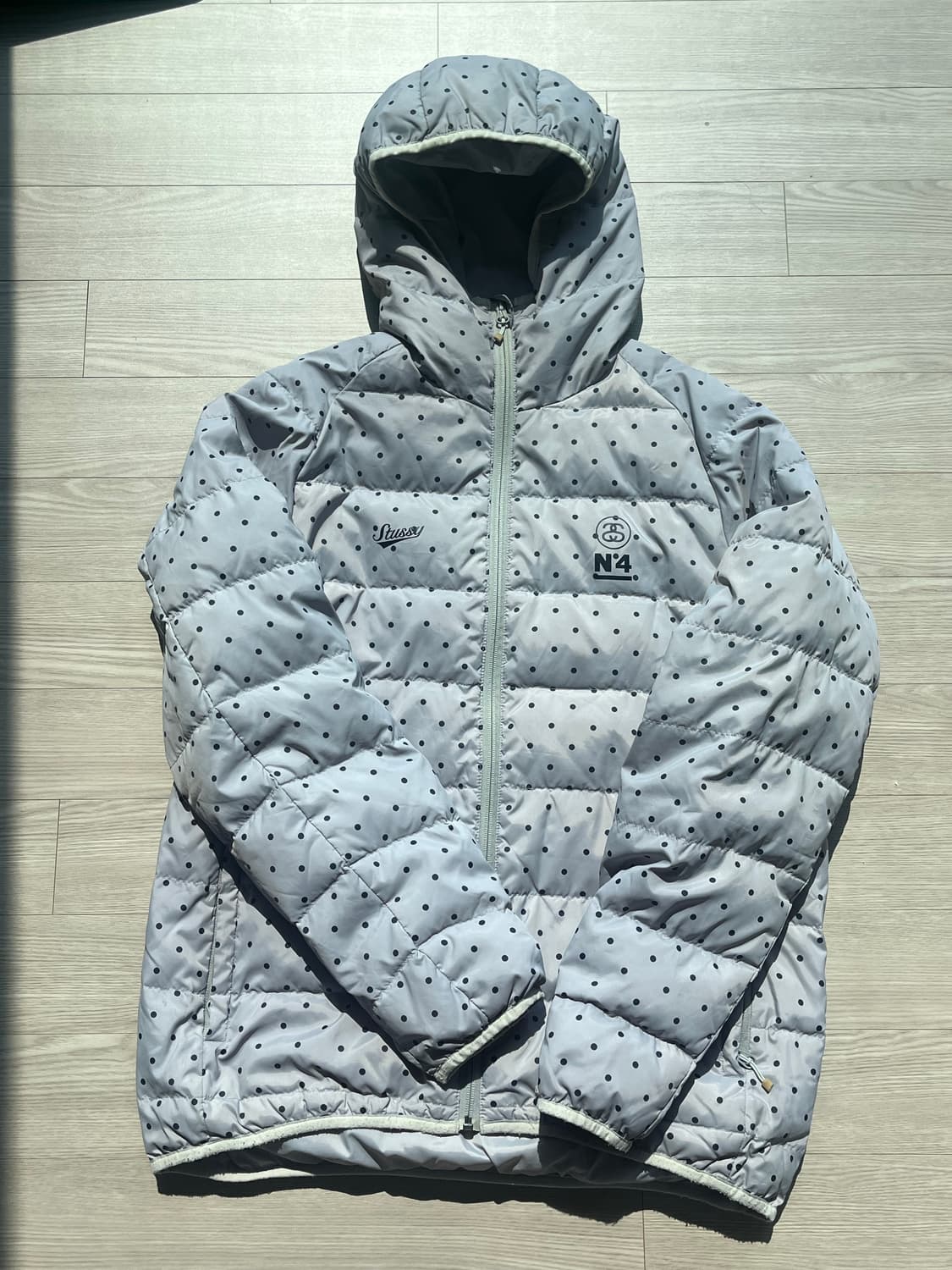 희귀))) 스투시 도트 땡땡이 경량 패딩 상품이미지1