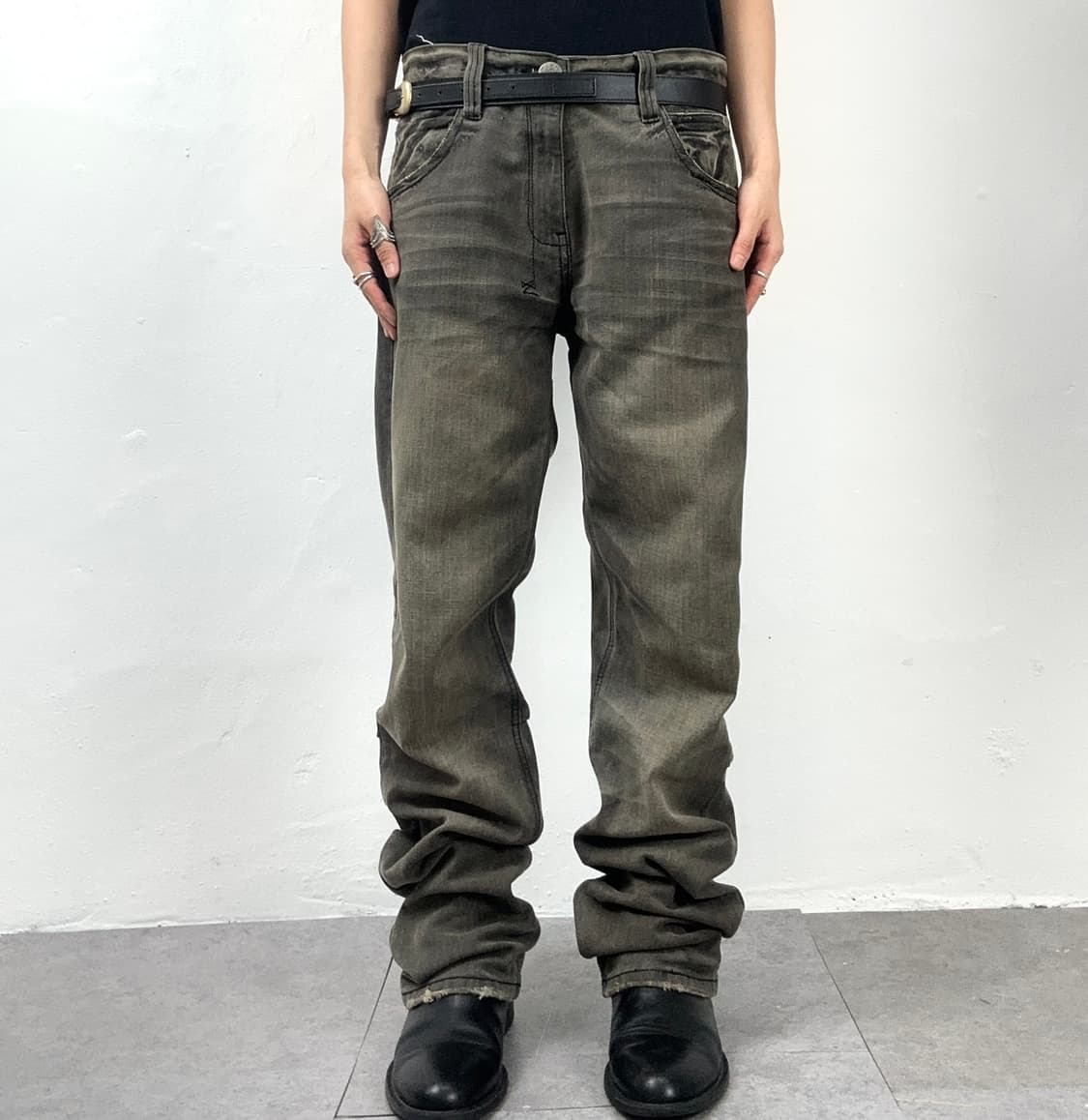 Distressed Denim Pants 상품이미지3