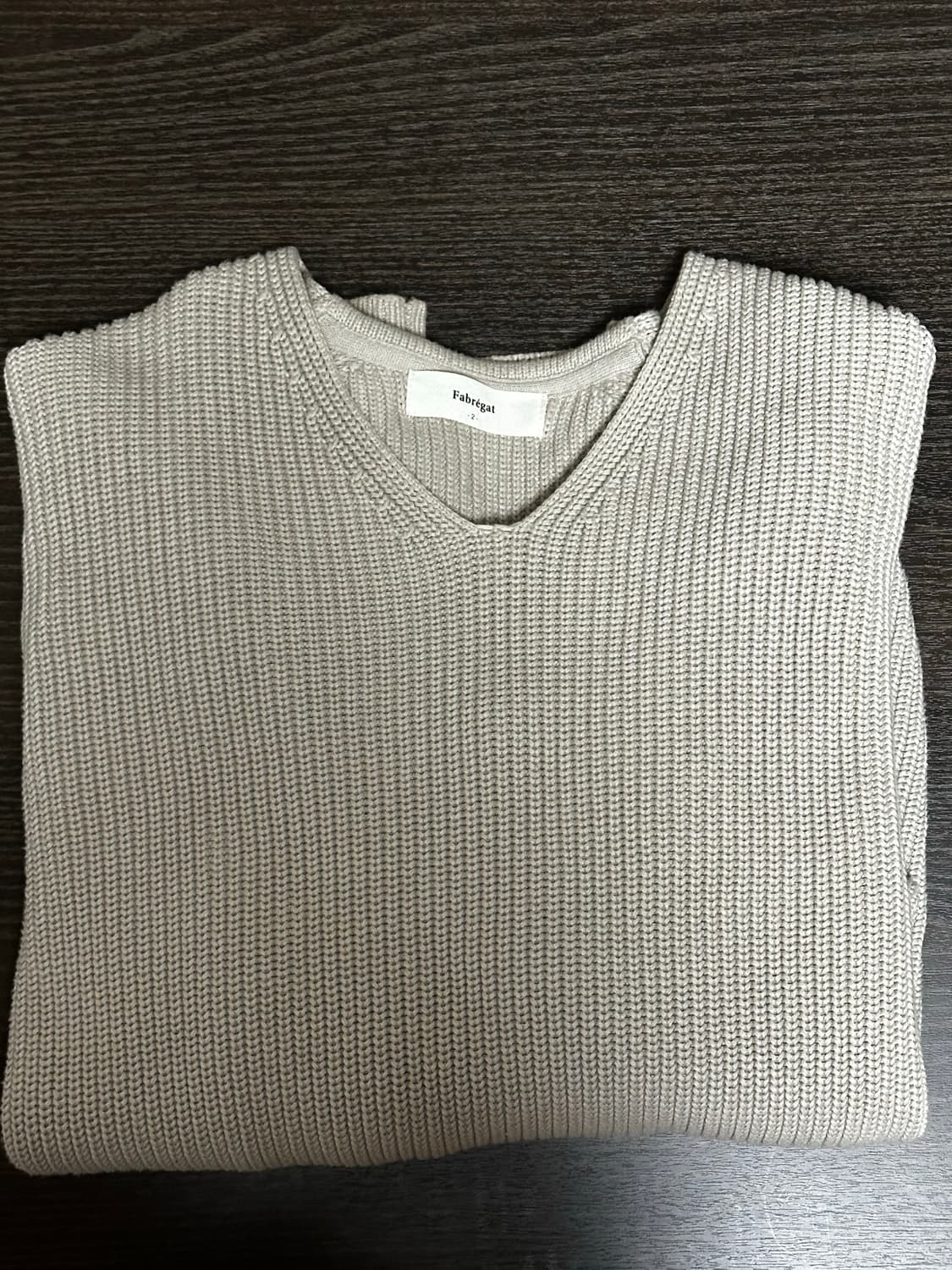파브레가 헤비 코튼 브이넥 니트 상품이미지3