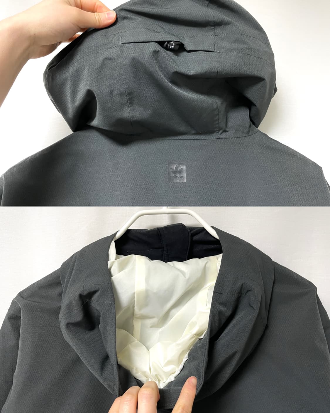 아디다스 프리미엄 라이딩 바람막이 자켓 _ 차콜 상품이미지8