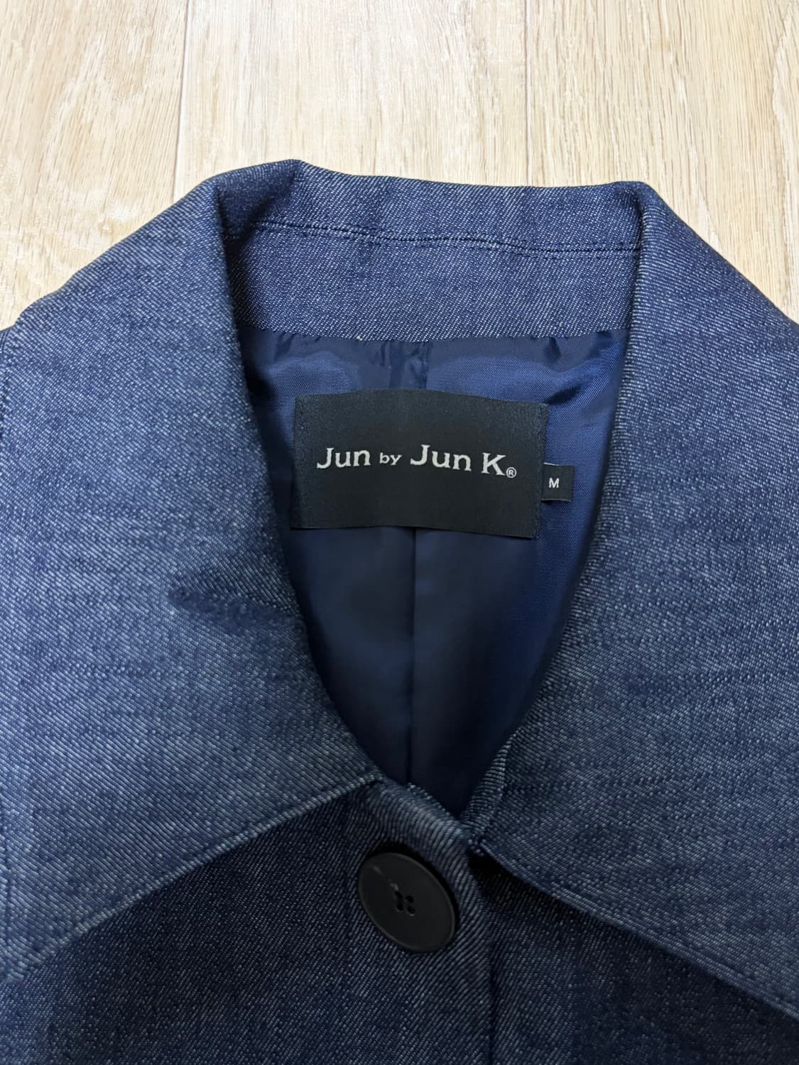 준바이준케이 데님 싱글 크롭 자켓  상품이미지4