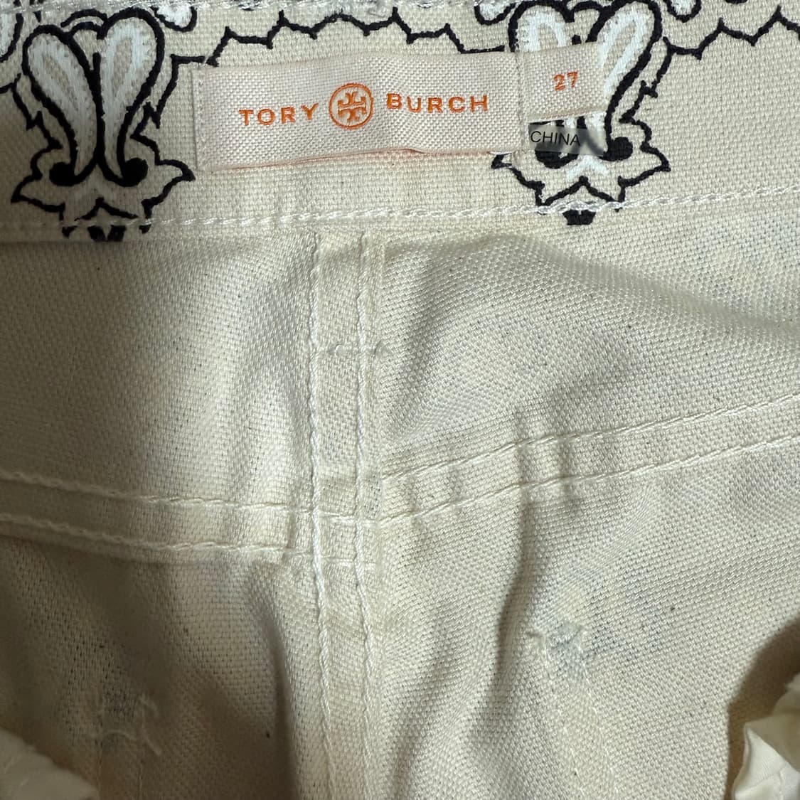 [27] 토리버치 페이즐리 자가드 부츠컷팬츠 상품이미지6