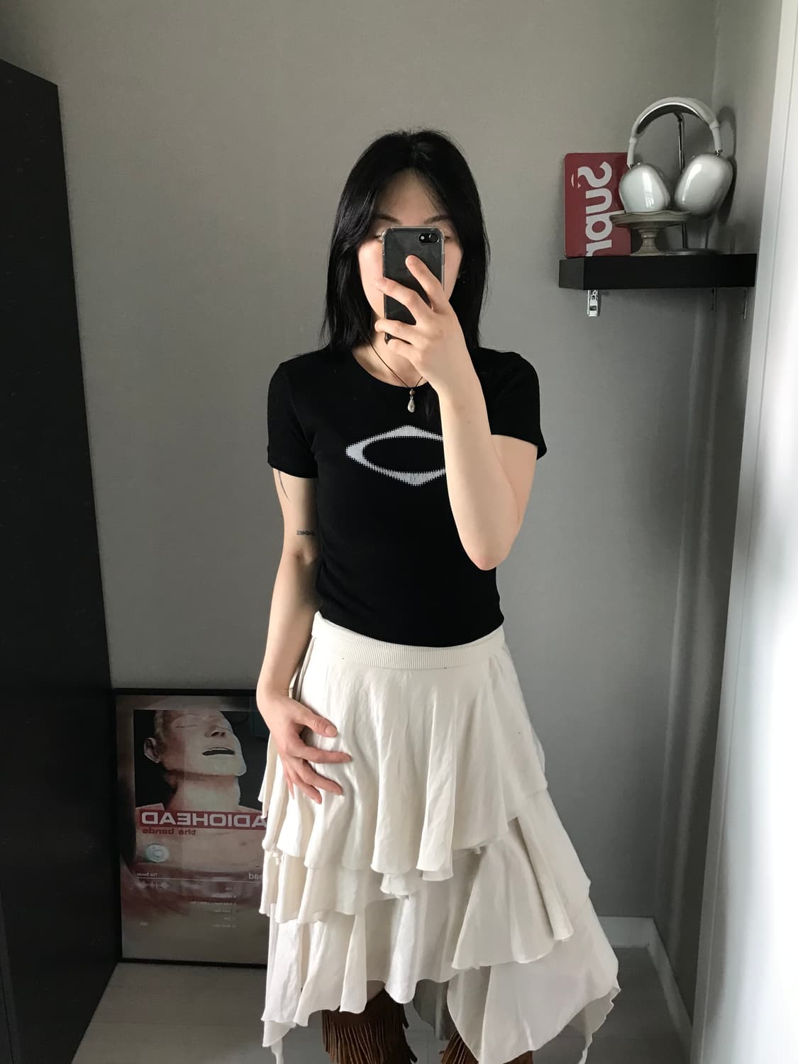미스치프 롬버스 블러 티셔츠 상품이미지3