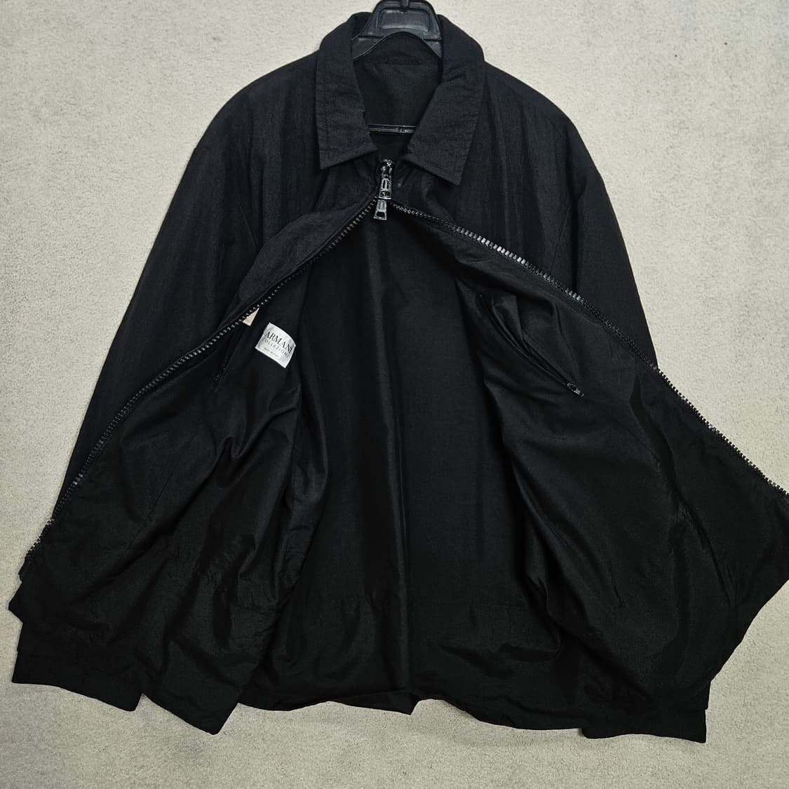 알마니 꼴레지오니 2way 나일론 자켓 블랙 상품이미지4