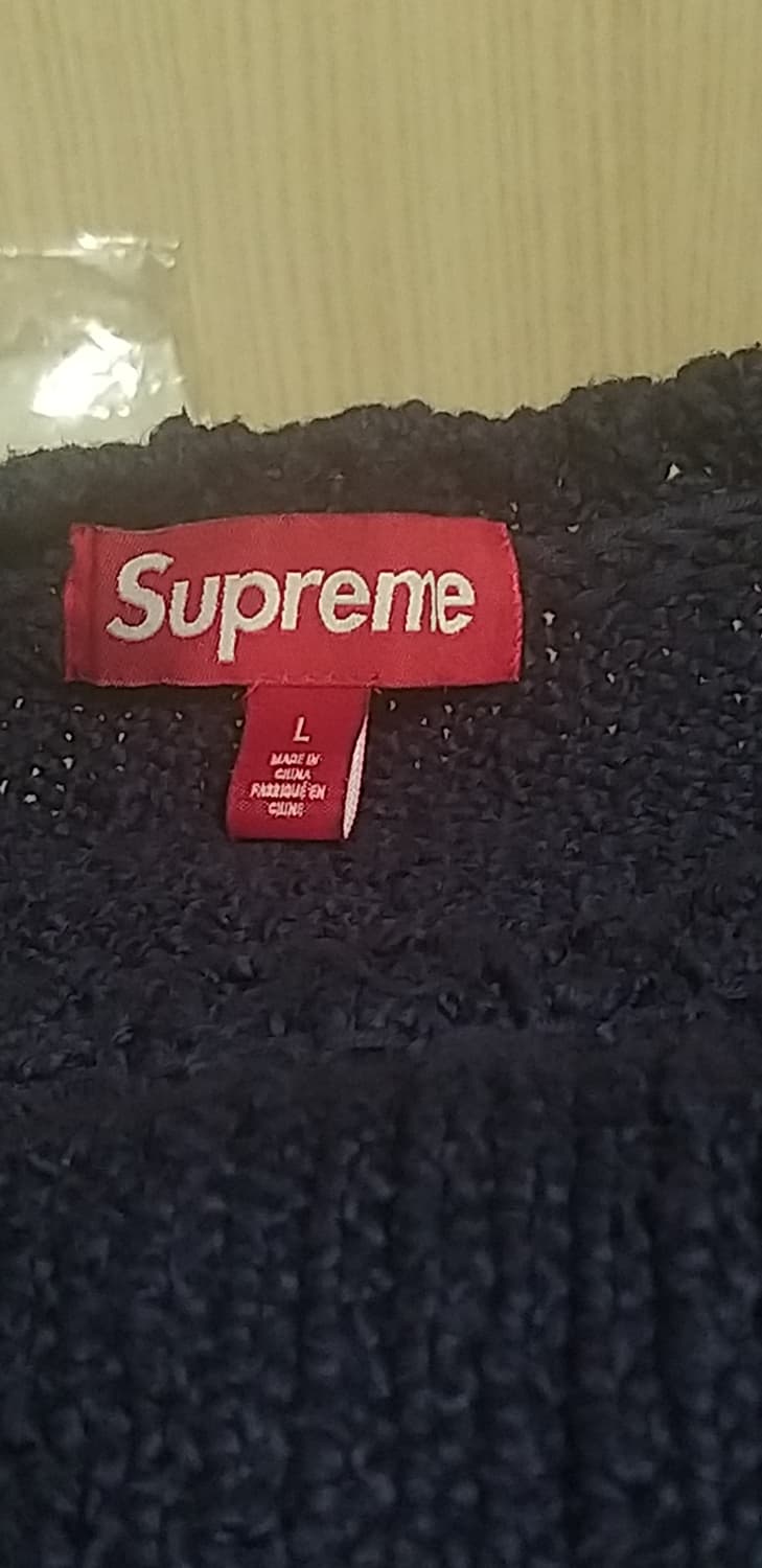 슈프림 부클 스몰 박스 스웨터 네이비 - 24SS 상품이미지2