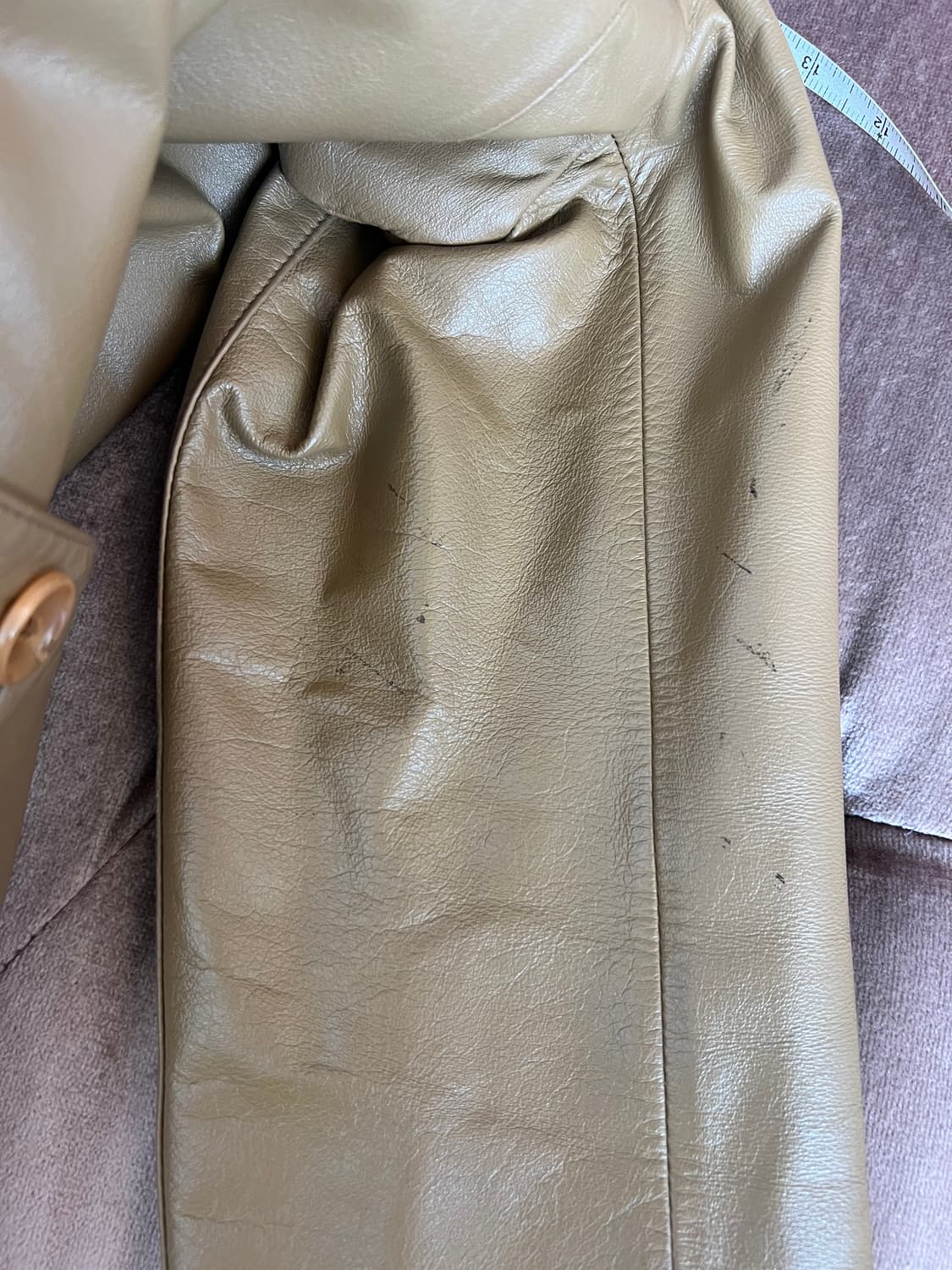 First Avenue de base 여성 카멜베이지 가죽자켓 싱글자켓 상품이미지9