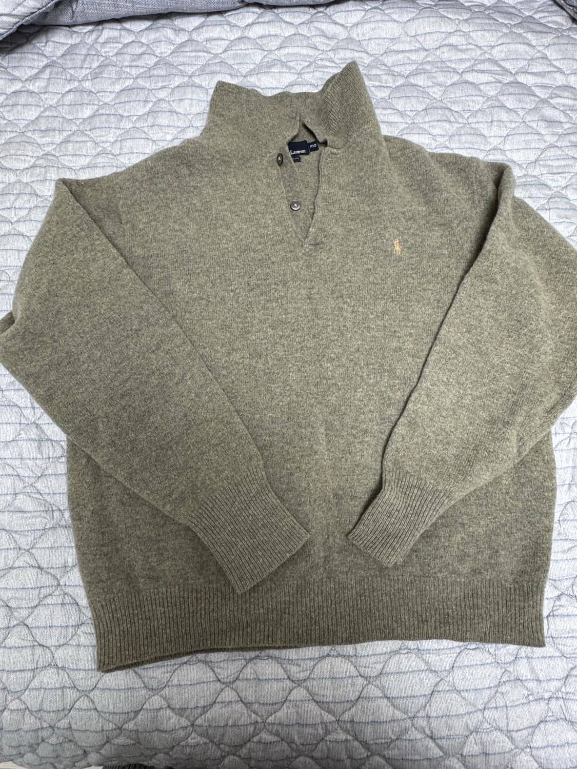 폴로 랄프로렌 램스울 하프 니트 상품이미지1