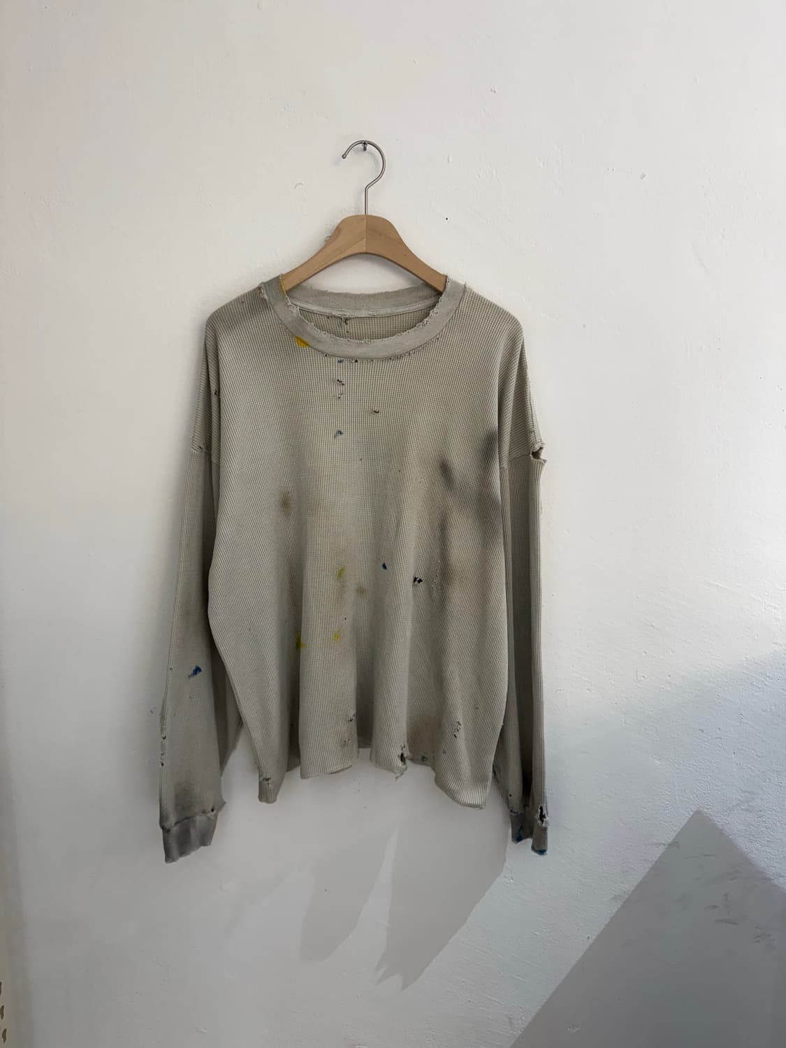 빈티지 커스텀 와플긴팔 상품이미지1