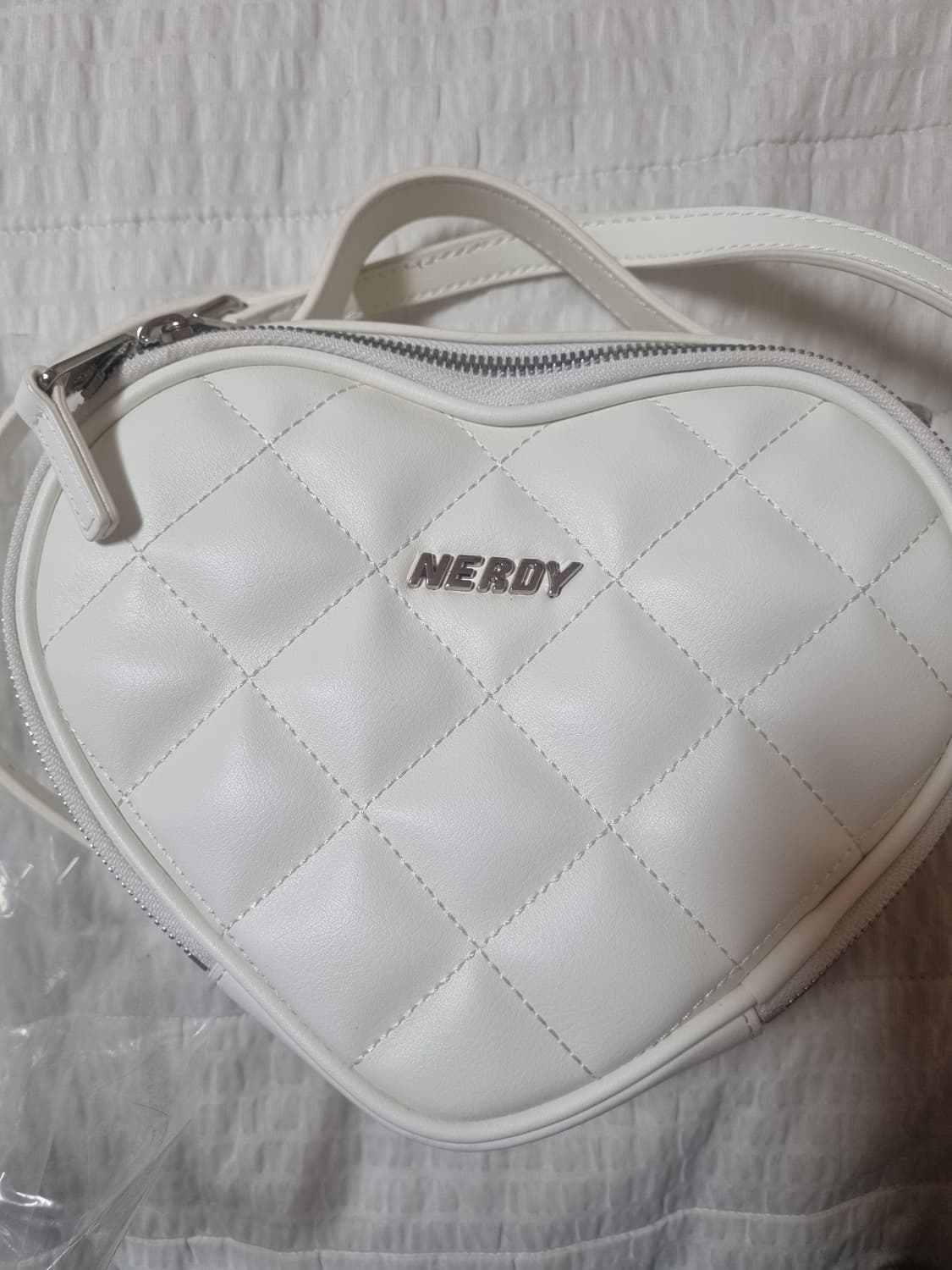 널디 하트 투웨이 크로스 백 화이트 상품이미지2