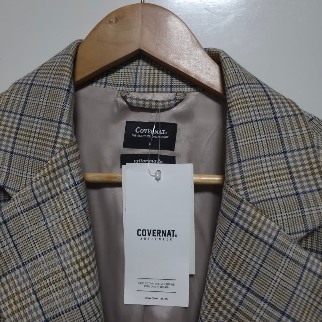 커버낫 정장코트 블레이저 체크자켓 코트 L 상품이미지4