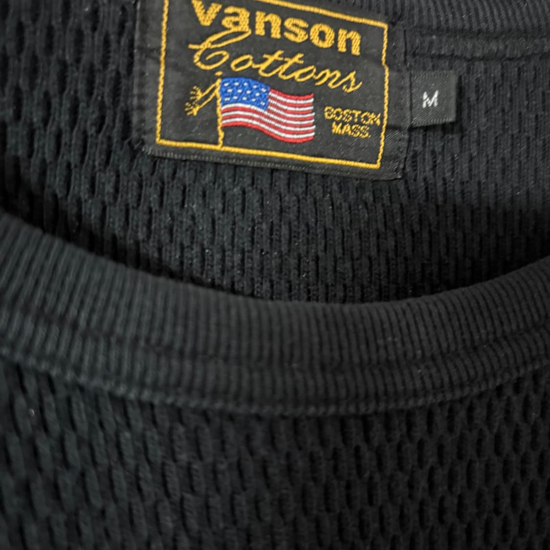 vanson leathers 밴슨 와플 써멀 롱슬리브 M 상품이미지3
