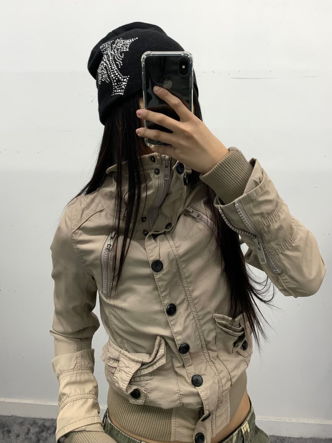 Lil marb 밀리터리 크롭 자켓 상품이미지1