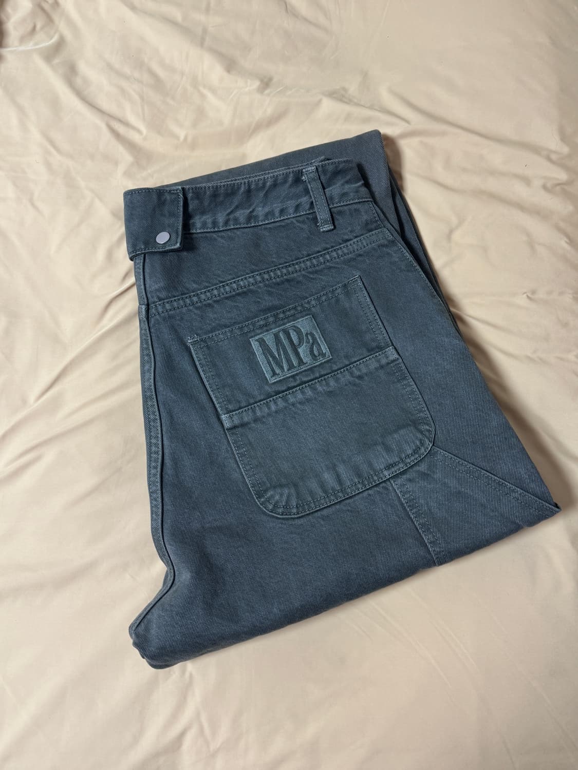 [S] 플라스틱프로덕트 MPa 더블니 팬츠 올리브 카키 상품이미지1