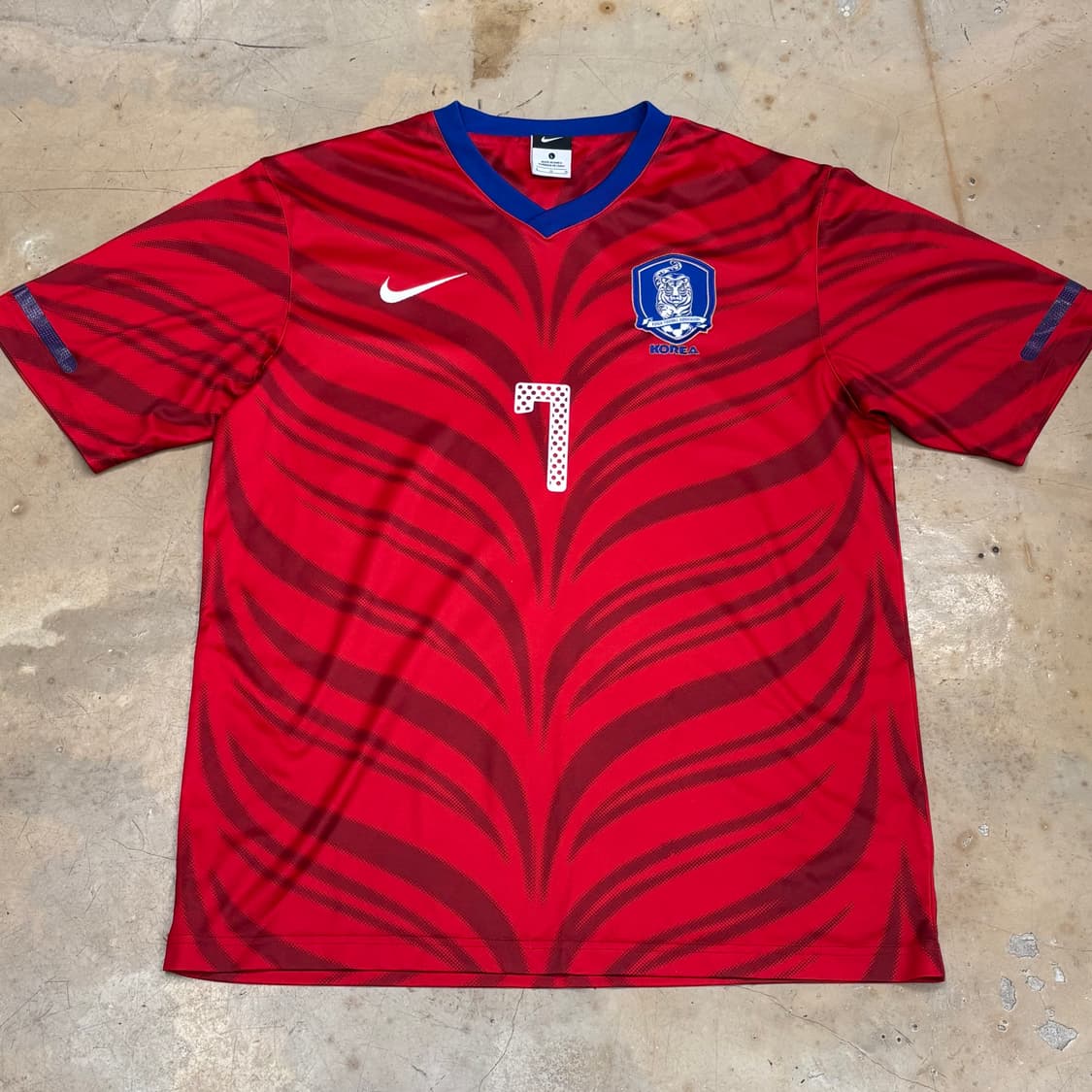 🫶🏻 나이키 2010 남아공월드컵 한국국대 No.7 박지성 유니폼   상품이미지3