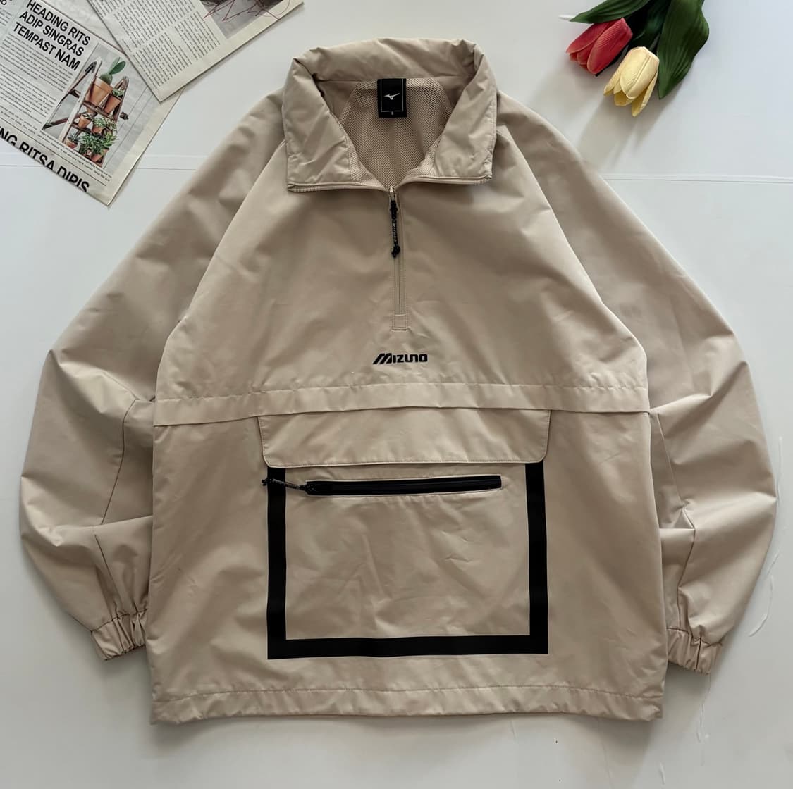 Mizno 미즈노 오버핏 아노락 바람막이 상품이미지2