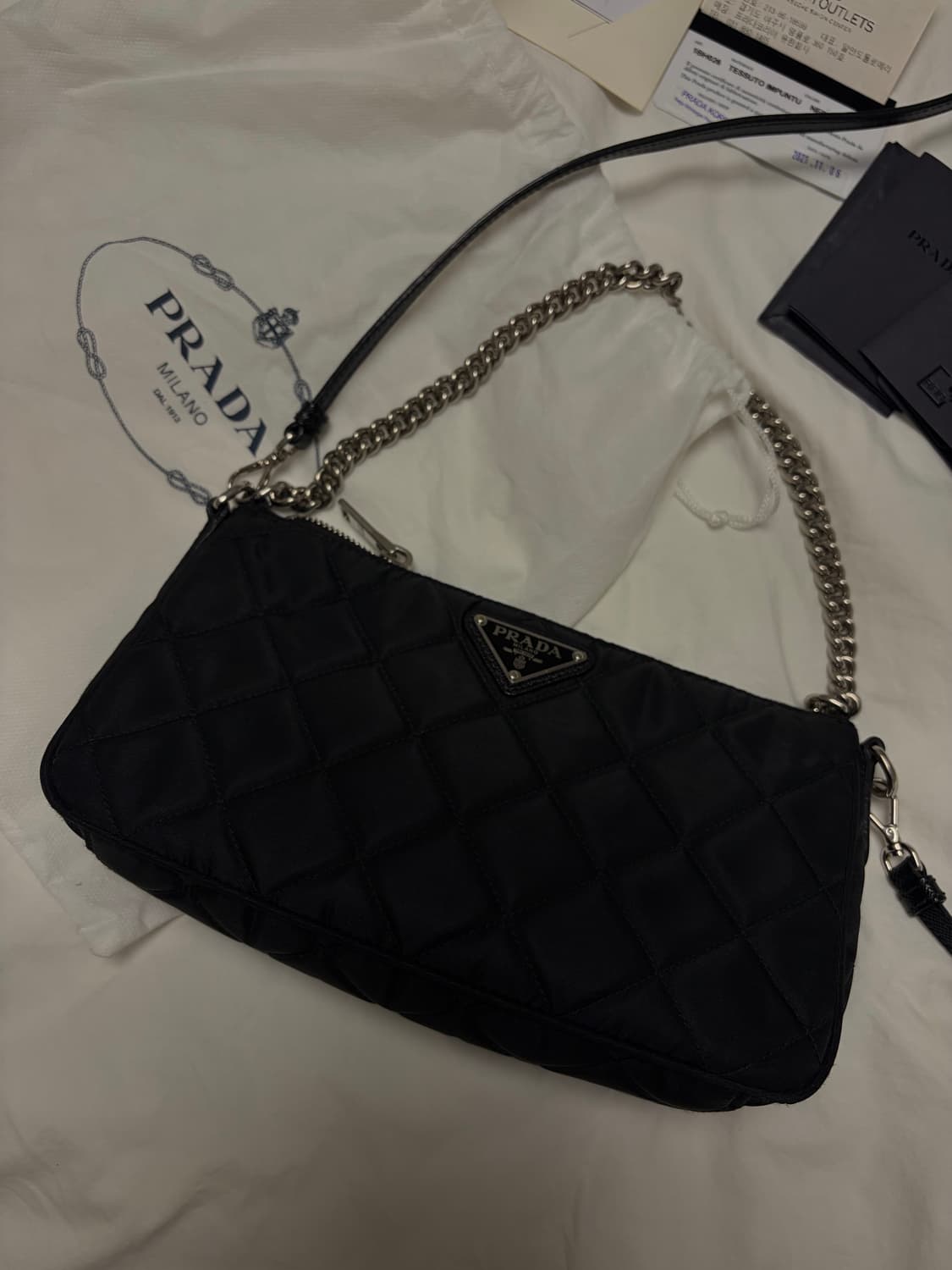 프라다 퀼팅 체인 호보백  상품이미지2