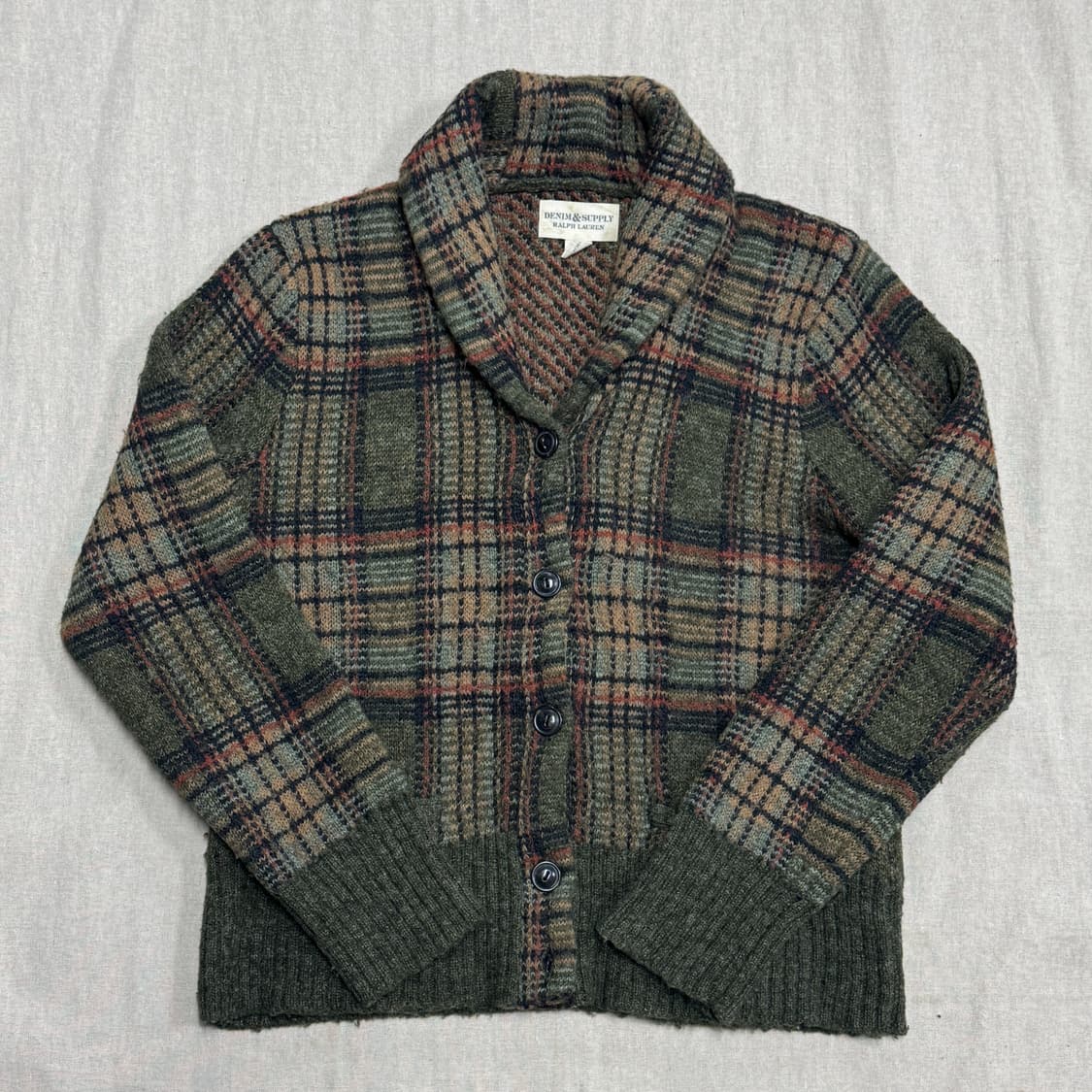 랄프로렌 데님앤서플라이 프레피 숄카라 가디건 M 상품이미지1