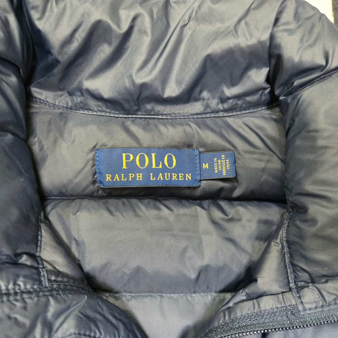 M 폴로랄프로렌 패커블 경량 오리털 다운 베스트 네이비 상품이미지3
