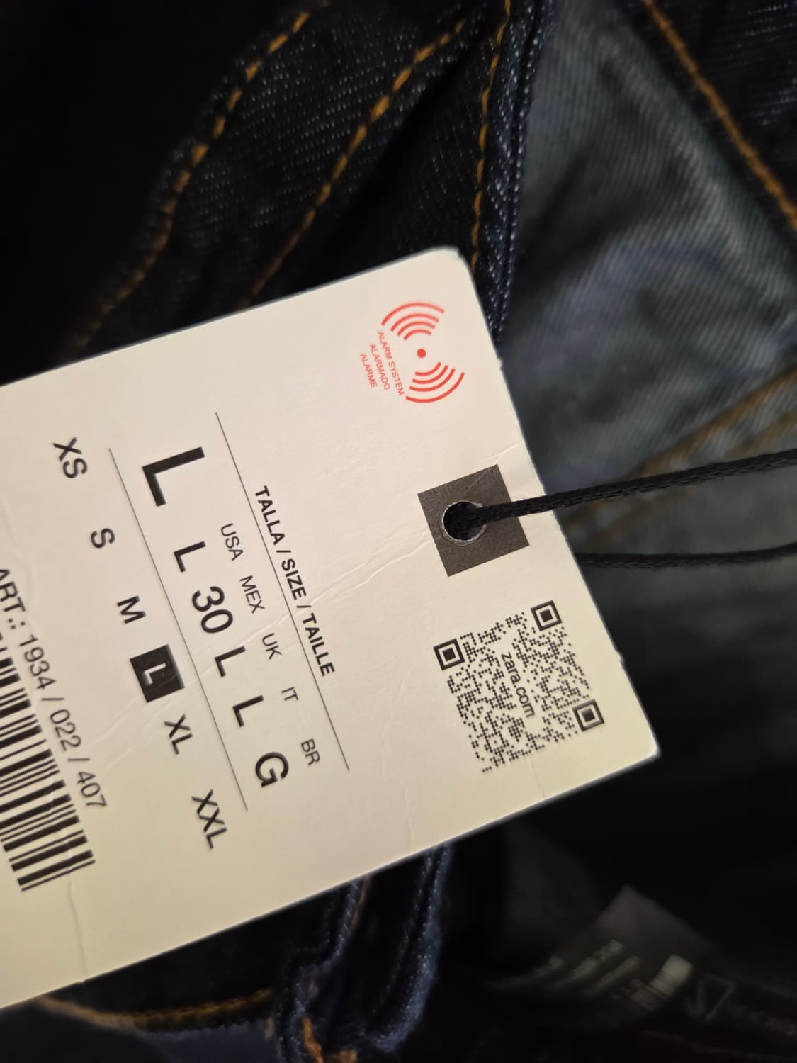 ZARA 데님 팬츠 L 통바지  와이드 상품이미지4