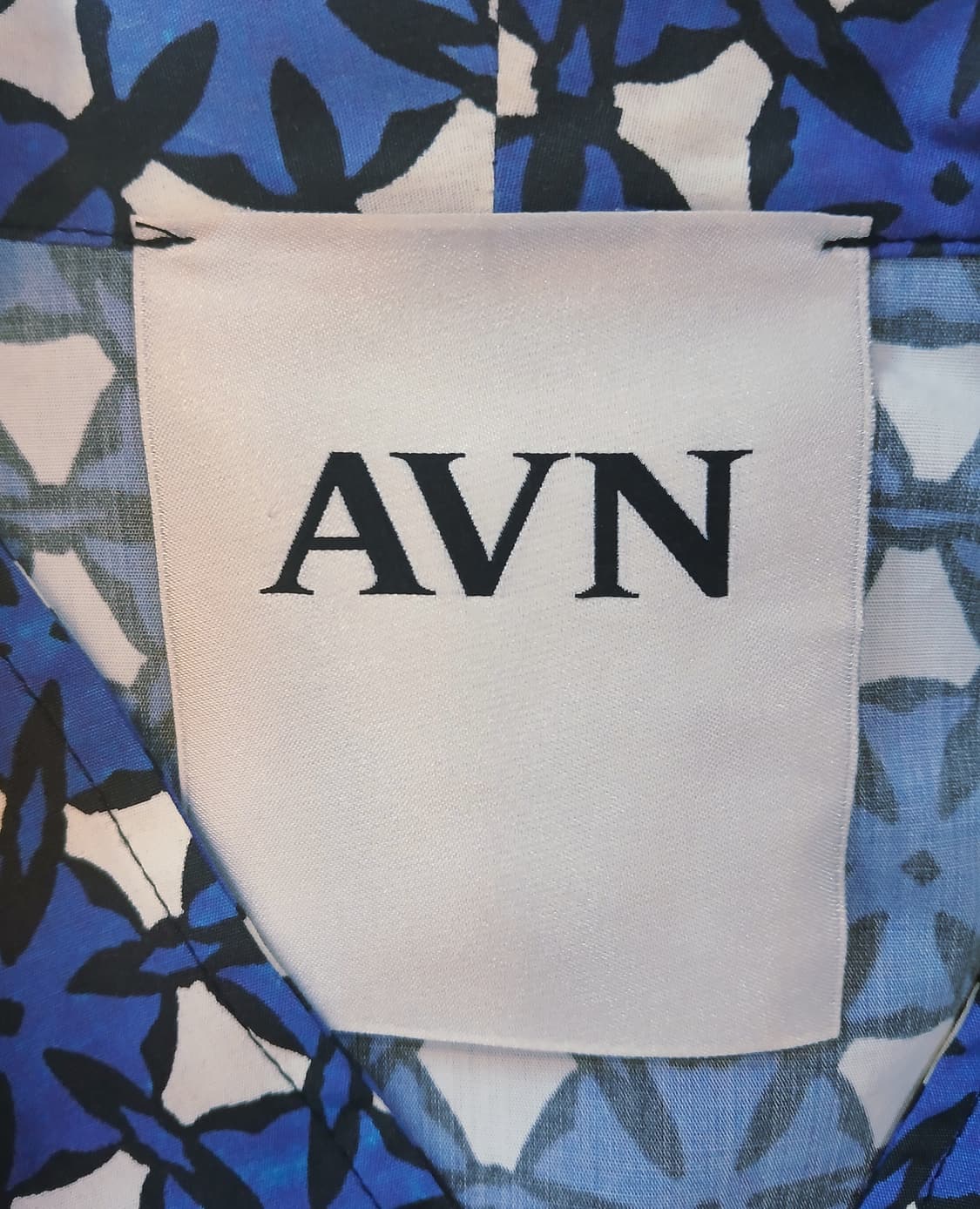 [AVN] 이탈리아제 고급 면 셔츠 / 청보라 패턴 / 42  상품이미지5