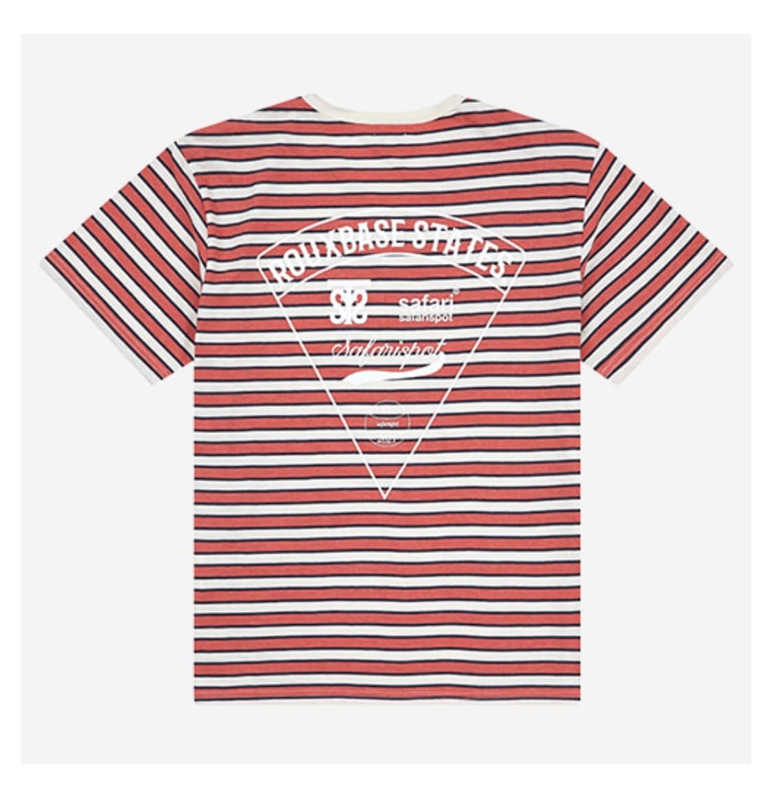 ROUX BASE SCHOOL EAT THE PIZZA STRIPE T 상품이미지2