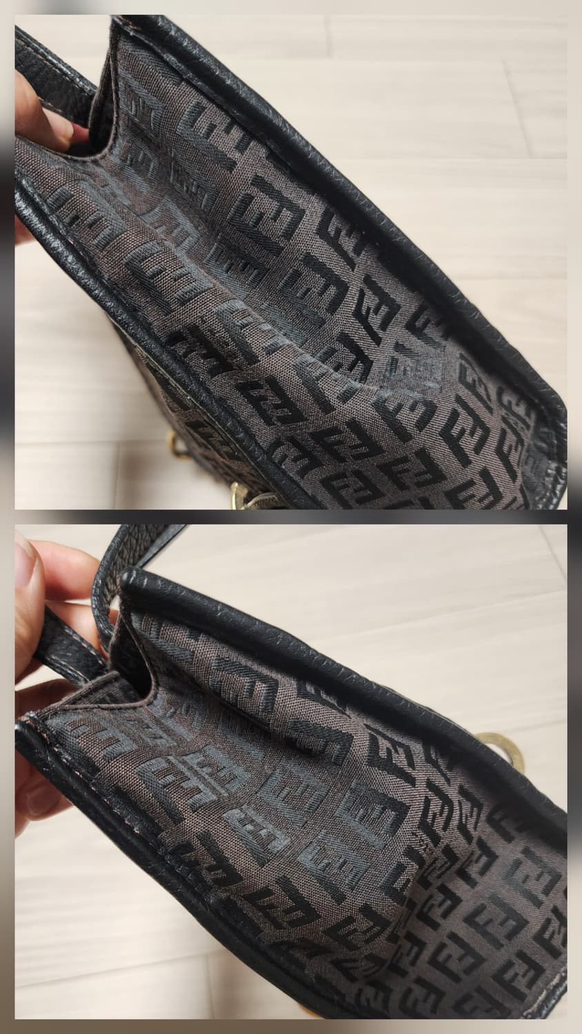 펜디 FF로고 브라운 미니 토트백  상품이미지7