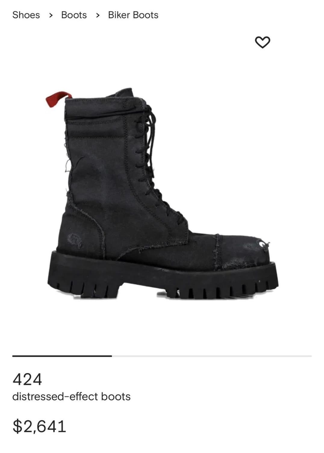 424 디스트레스드 이펙트 부츠 상품이미지1