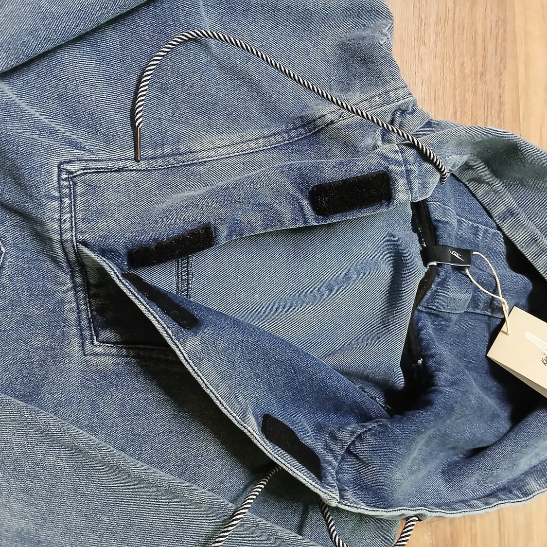 해외판 미사용 데님 아노락 청후드 자켓 남녀공용 상품이미지7