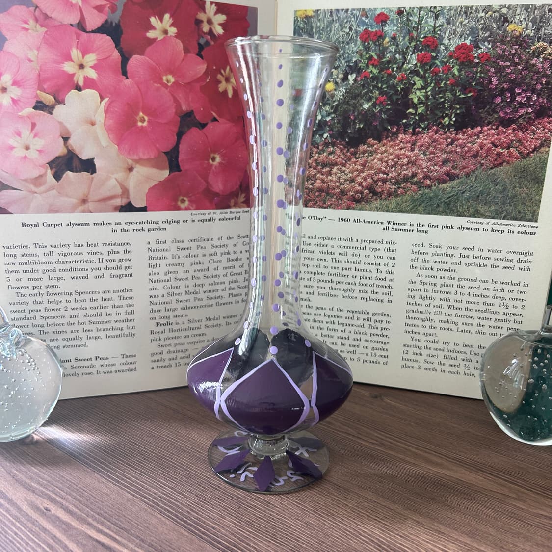 핸드페인티드 미국 빈티지 화병 상품이미지8