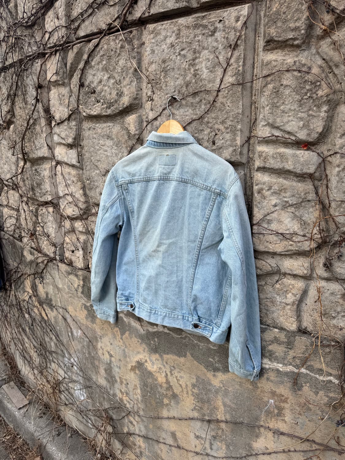 80s 리바이스 빈티지 3rd 워싱 데님 트러커 자켓 m 상품이미지4