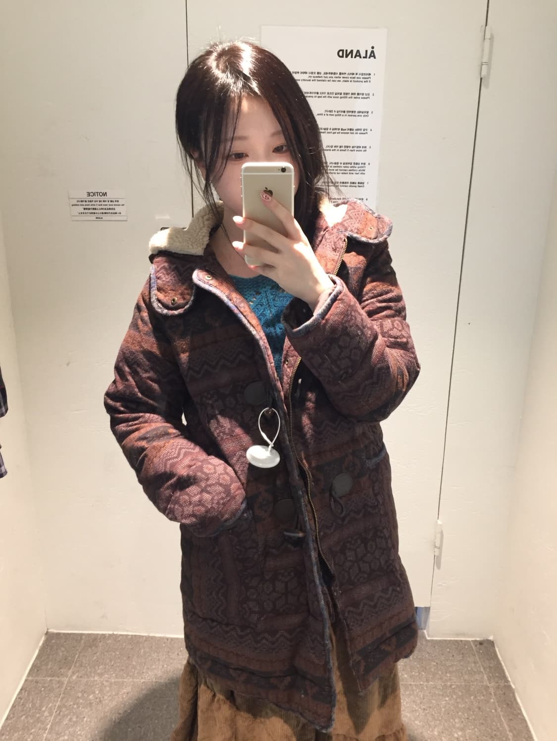 빈티지 노르딕 떡볶이 패딩  상품이미지2