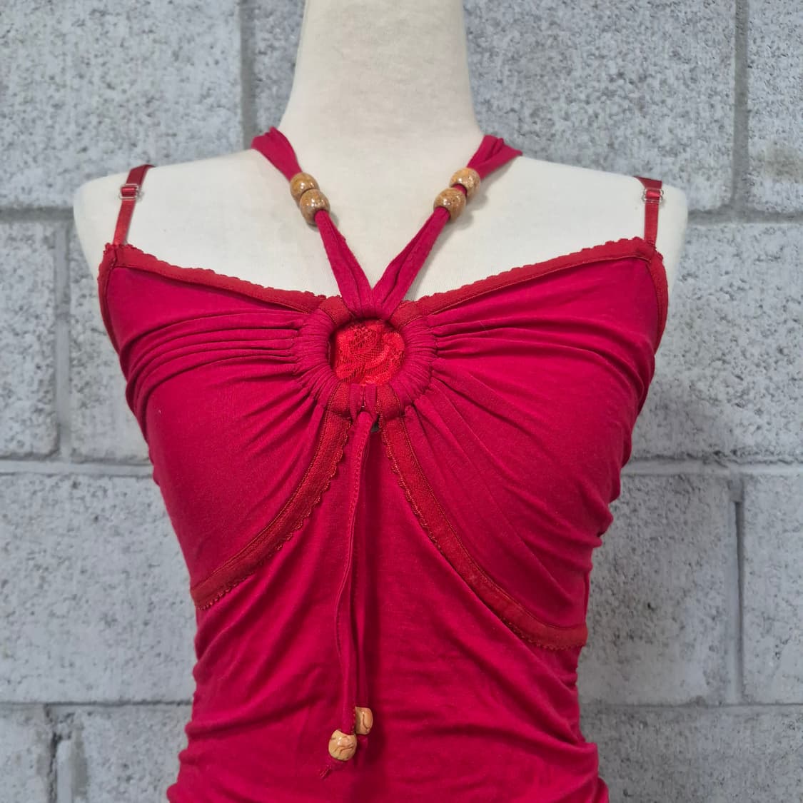 모르간 홀터넥 레드나시티 상품이미지2