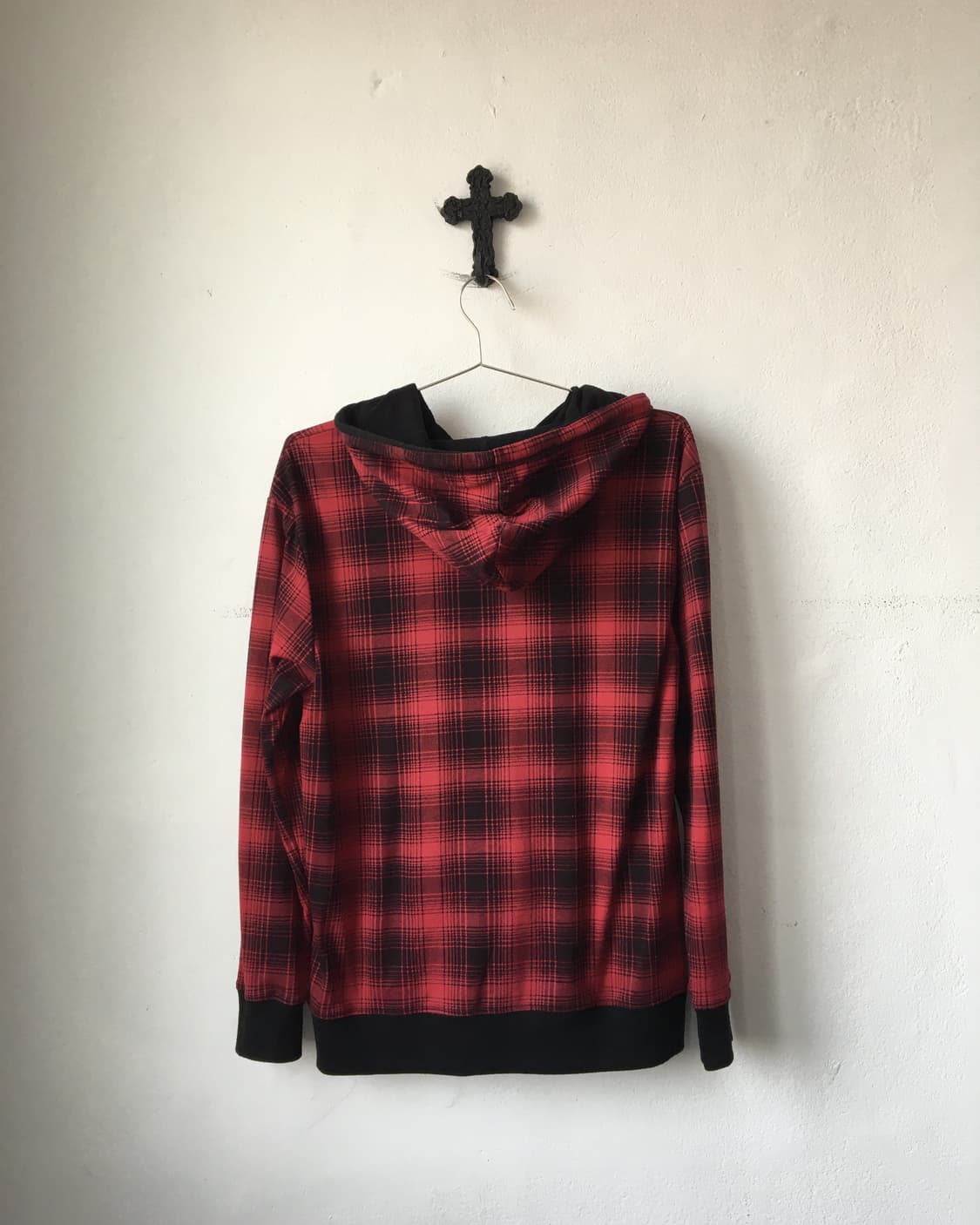 Check pattern hood zip up 상품이미지3