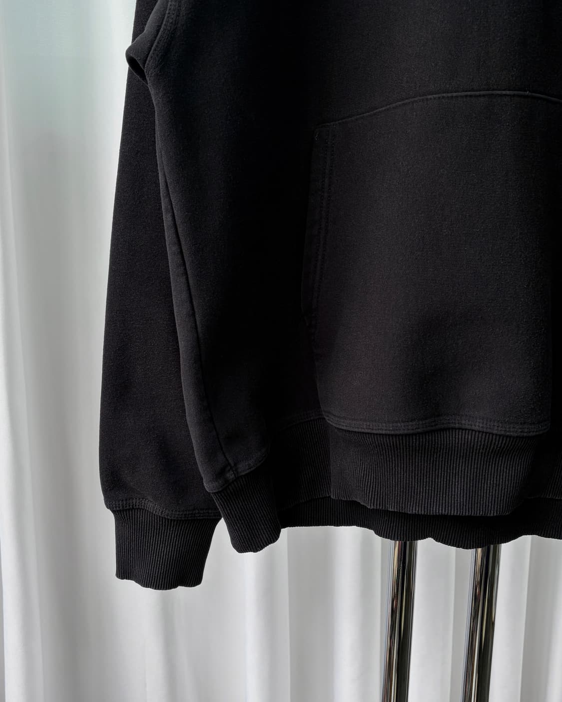 [L]스투시 베이직 스탁로고 헤비 코튼 기모 후드 상품이미지6