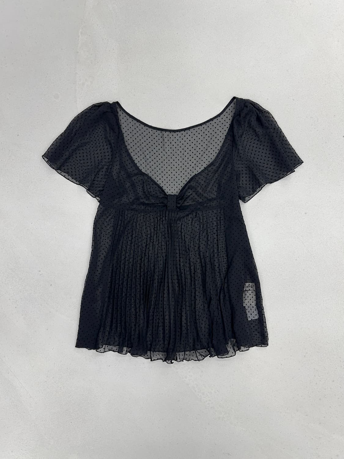 PRIVATE LABEL 도트 반팔 블라우스 상품이미지1