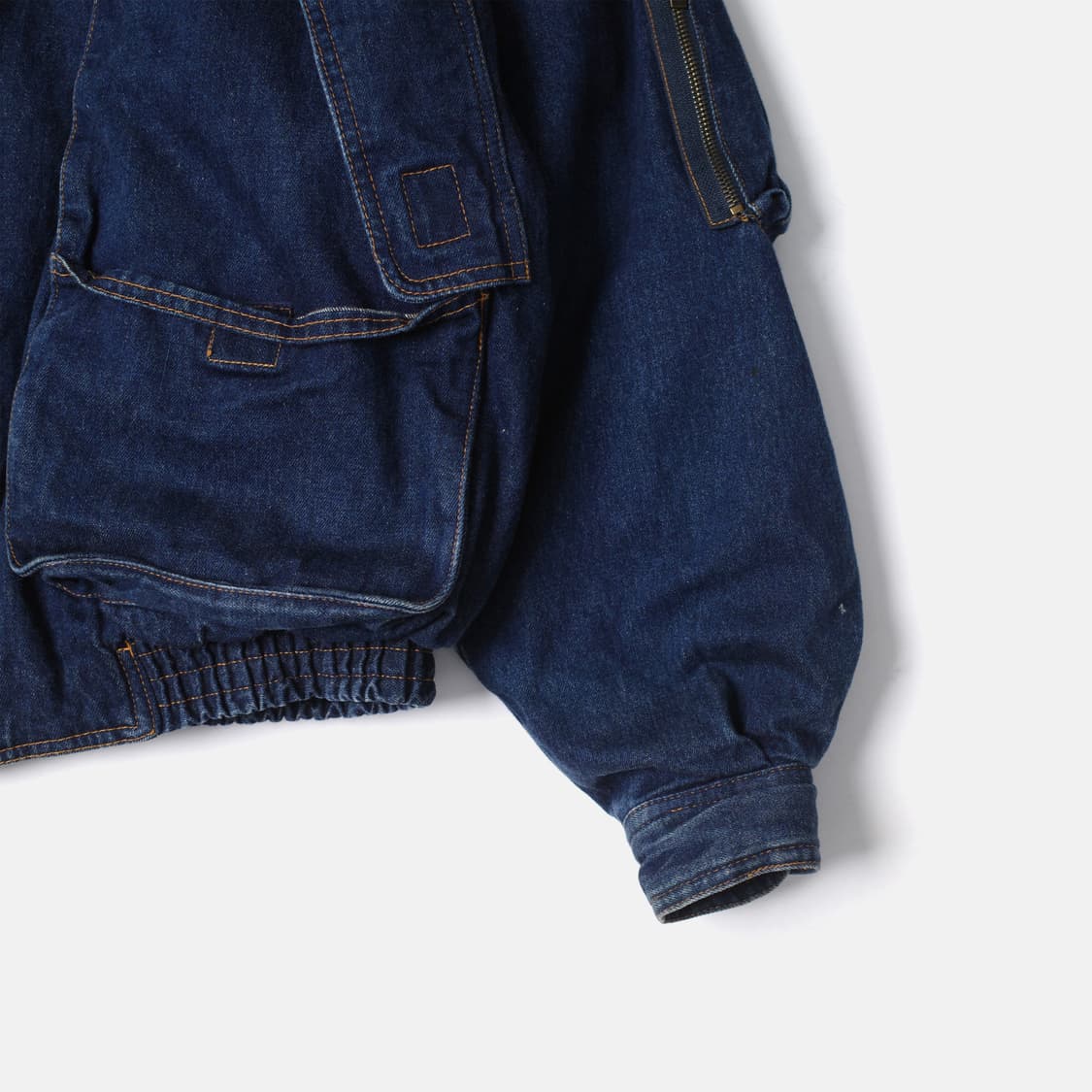 ~1990's Big Pocket Denim Bomber Jacket 상품이미지2