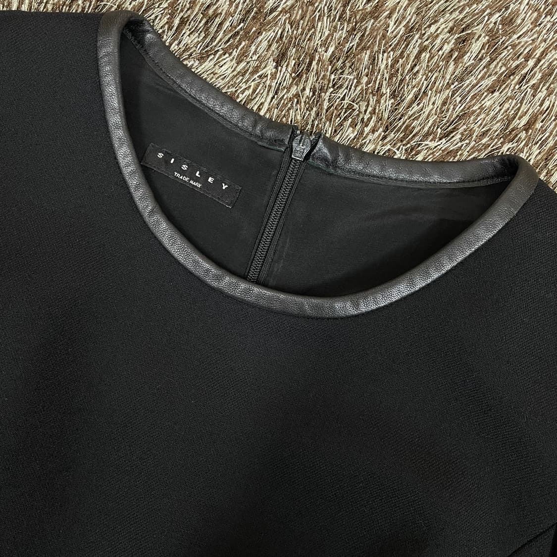시슬리 SISLEY 블랙 A라인 미니 원피스 42 상품이미지2