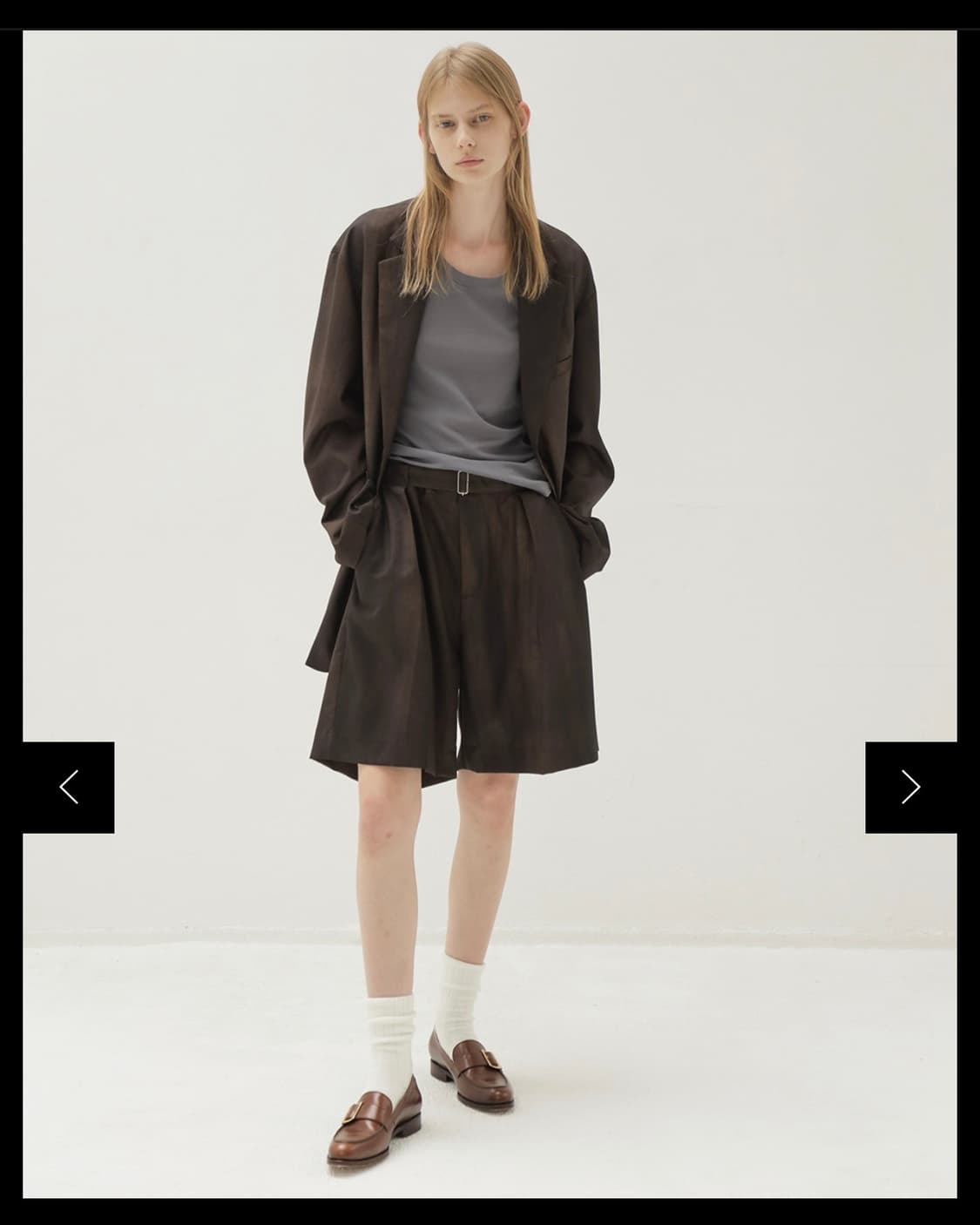 UNDECORATED Gradation Wool Short Pants 상품이미지2