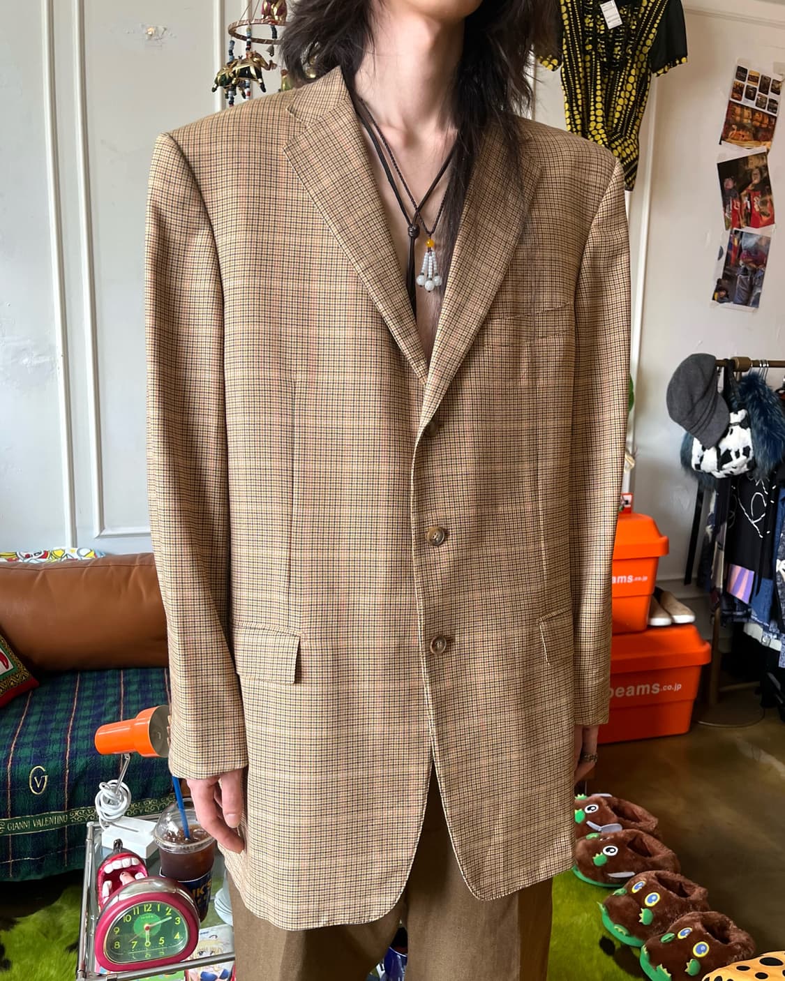 Ermenegildo Zegna Check Wool Old Blazer  상품이미지2
