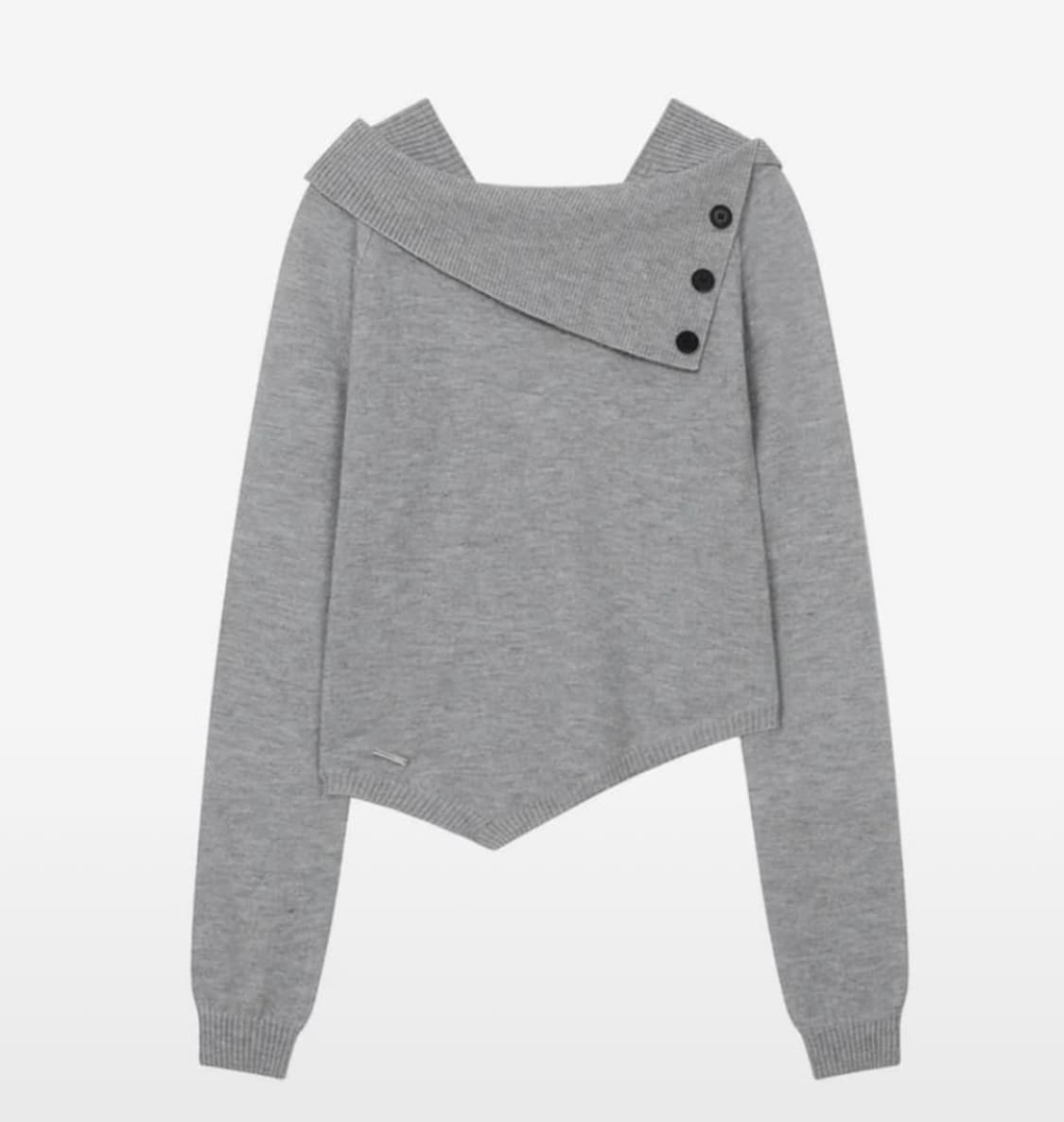 미세키서울 버튼 니트 그레이 상품이미지1