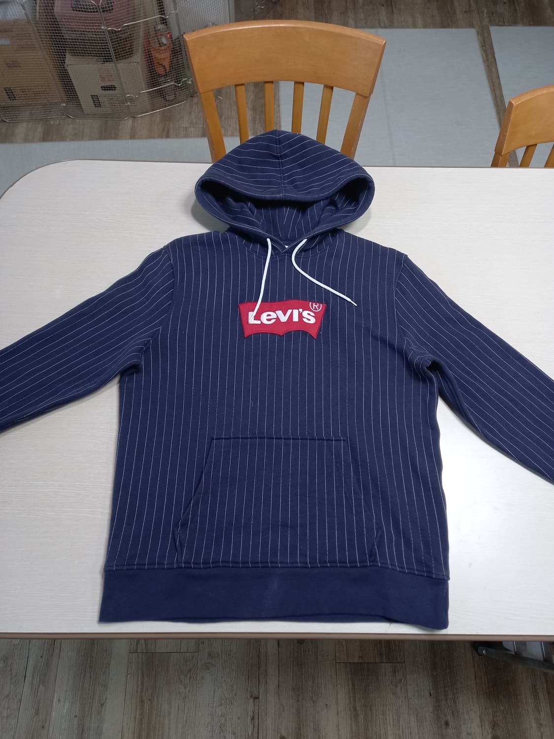 L100-XL105 새상품 리바이스 후드티 네이비 L-691 상품이미지1