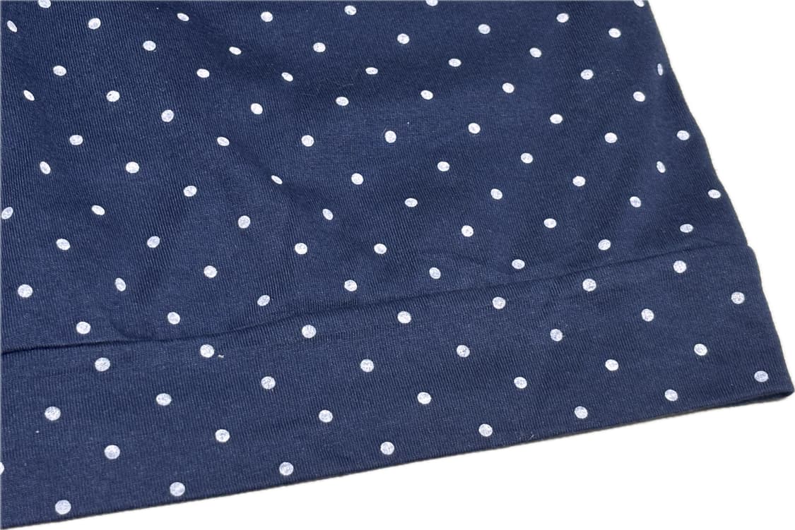 빈티지 네이비 도트 7부 원피스 상품이미지3