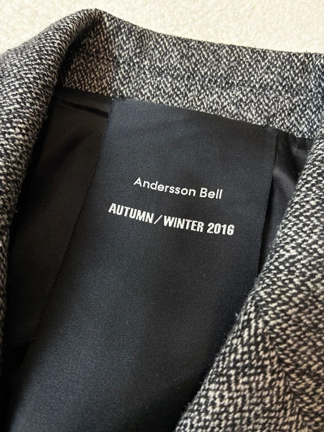 앤더슨벨 헤링턴 울 더블 브레스티드 코트 PN7248 상품이미지6